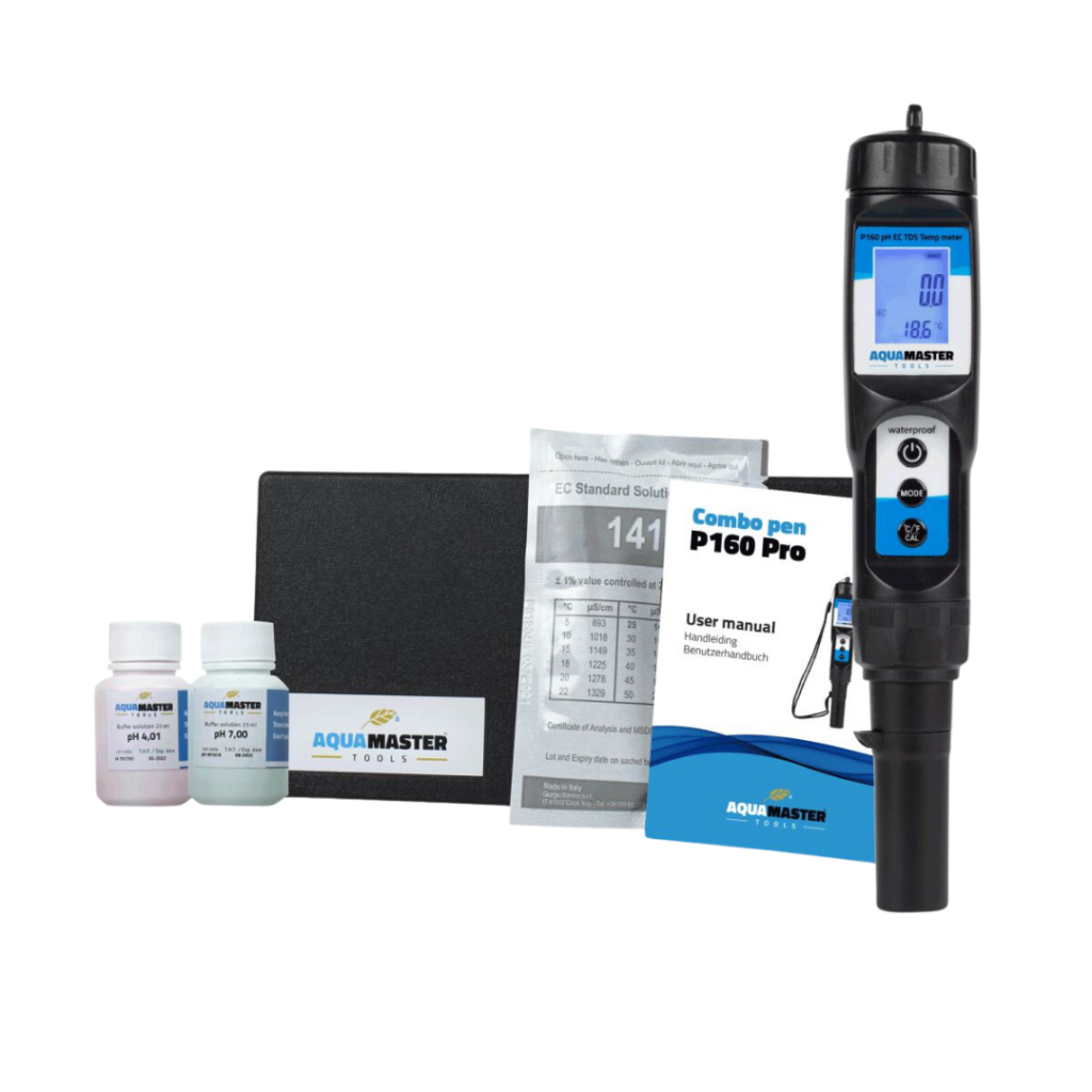 Aqua Master - pH, EC, TDS, PPM og Termo Combo Pen P160 Pro