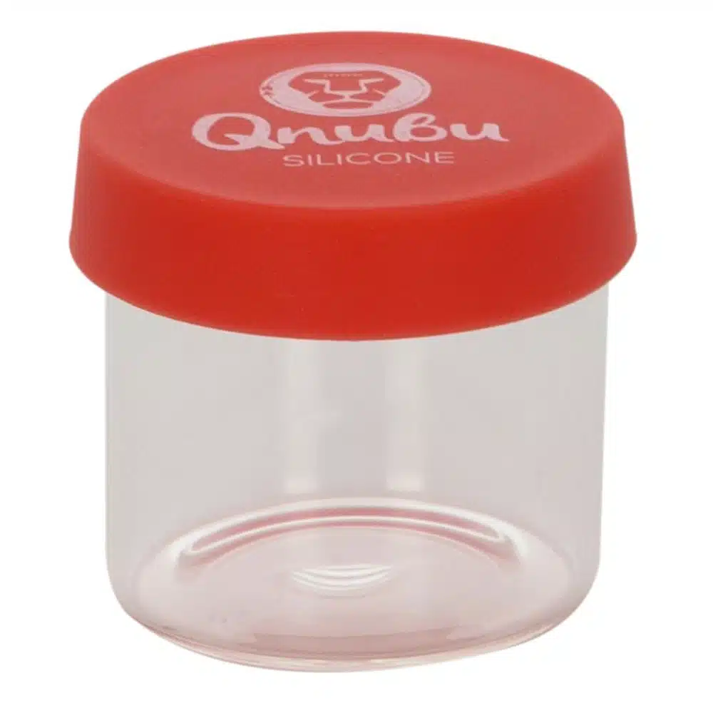 Qnubu Glas beholder m. Silicone låg 6 ml