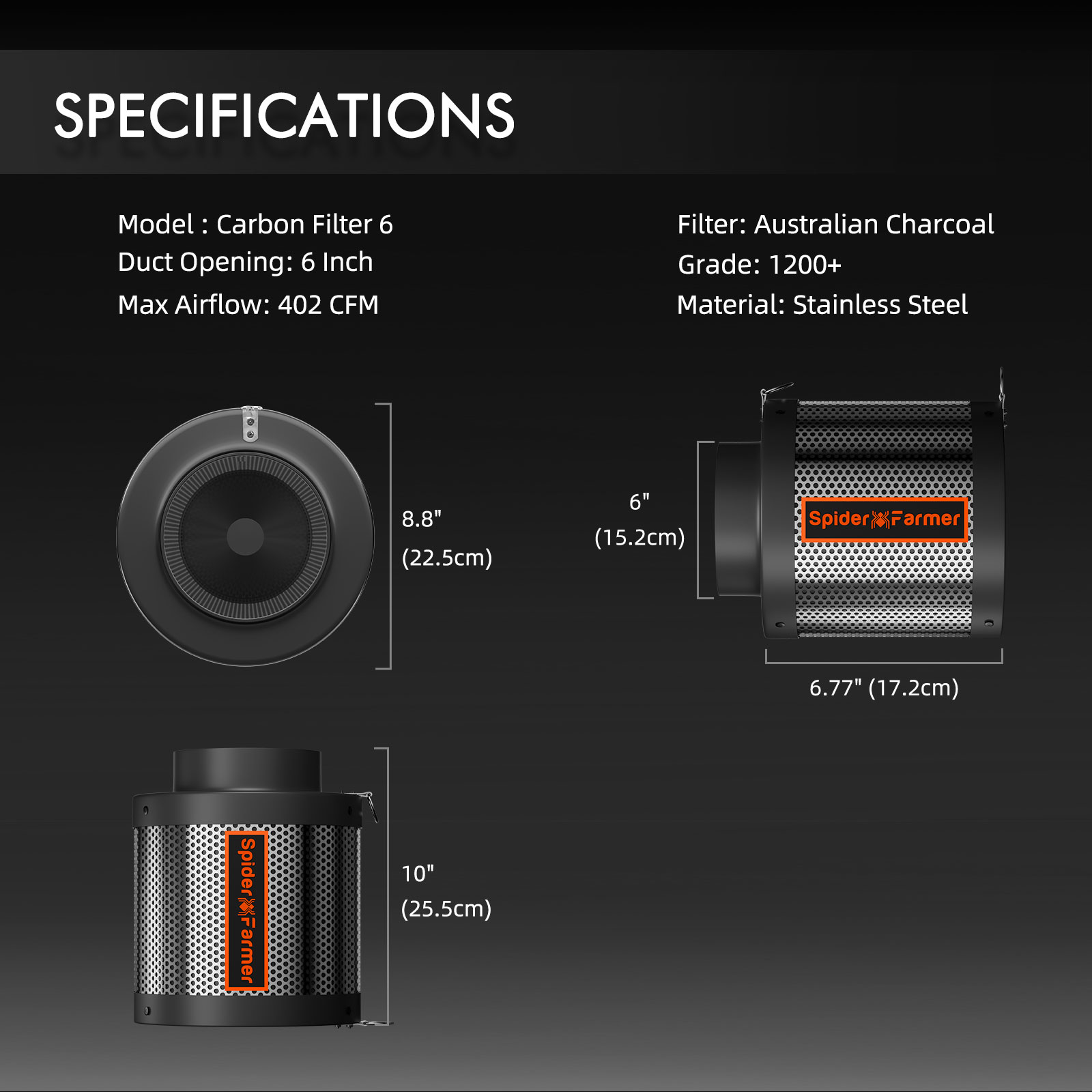 Spider-Farmer-Inline-Fan-6-Carbon-Filter
